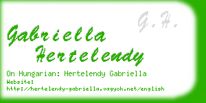 gabriella hertelendy business card